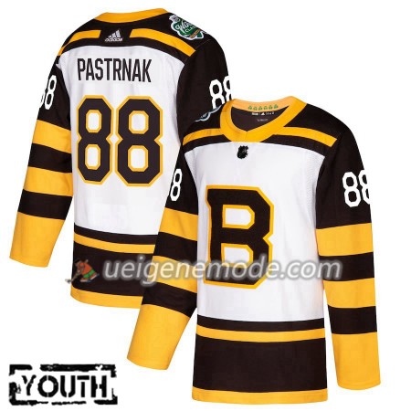 Kinder Eishockey Boston Bruins Trikot David Pastrnak 88 2019 Winter Classic Adidas Weiß Authentic